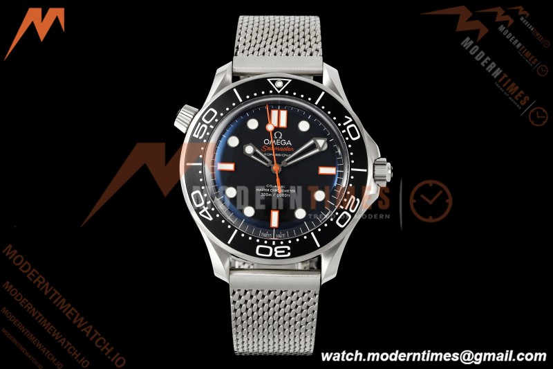 Omega - Seamaster Diver 300M No Date 42mm SS/SS BLK/CER Mesh Bracelet Black ORF A8806 | 오메가 - 시마스터 다이버 300M 노데이트 42mm SS/SS BLK/CER 메쉬 브레이슬렛 블랙 ORF A8806