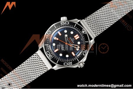 Omega - Seamaster Diver 300M No Date 42mm SS/SS BLK/CER Mesh Bracelet Black ORF A8806
