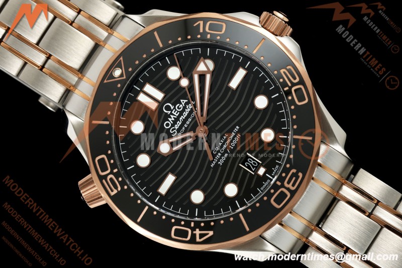 Omega - Seamaster Diver 300m 42mm SS/RG Black Ceramic Black Dial ORF OR8800