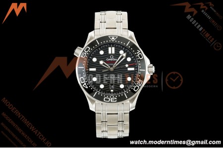 Omega - Seamaster Diver 300m 42mm SS Black Ceramic Black Dial ORF OR8800 | 오메가 - 씨마스터 다이버 300m 42mm 스틸 블랙 세라믹 베젤 블랙 다이얼 ORF 팩토리 OR8800 슈퍼