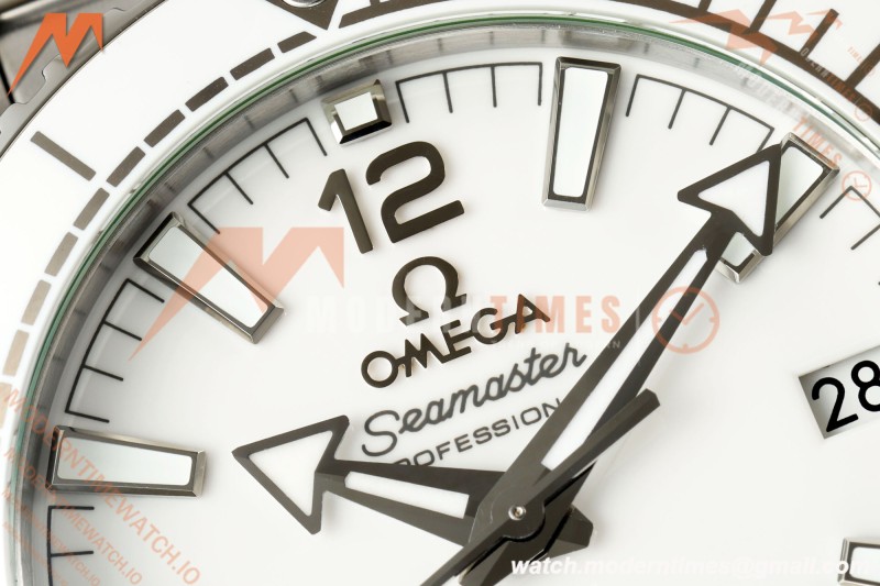 Omega - Seamaster Planet Ocean 600m 39.5mm SS/SS White Ceramic White Dial VSF V4 VS8800