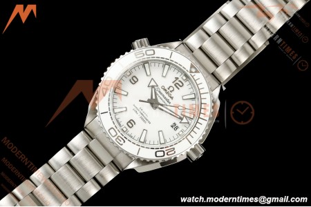 Omega - Seamaster Planet Ocean 600m 39.5mm SS/SS White Ceramic White Dial VSF V4 VS8800