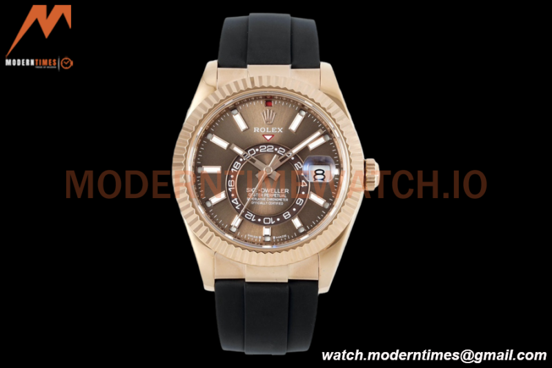 Rolex - Skydweller 42mm 336235 Gain Weight RG/RU Brown ZF V2 A2824