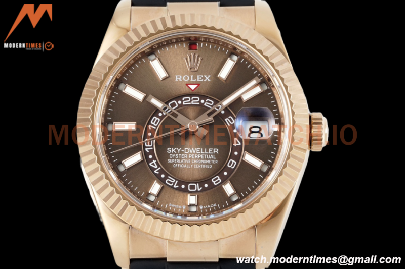Rolex - Skydweller 42mm 336235 Gain Weight RG/RU Brown ZF V2 A2824