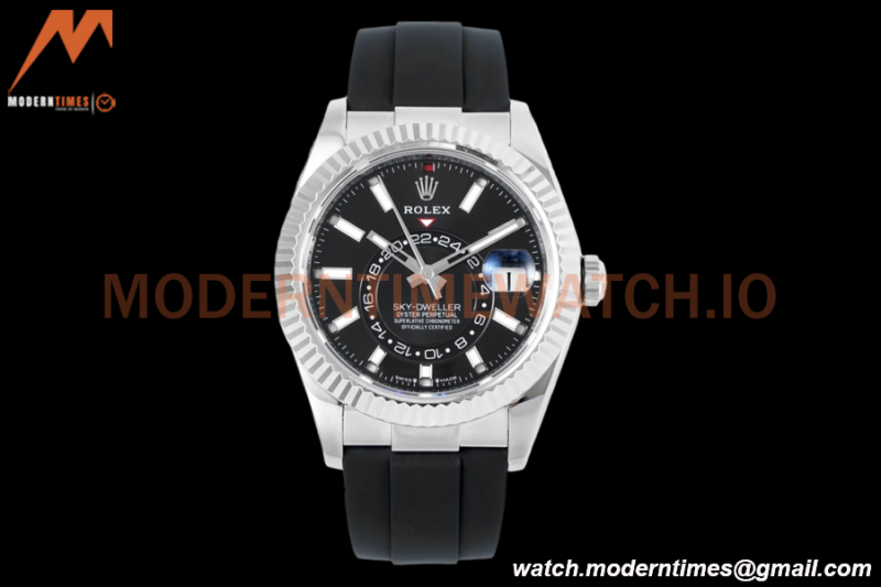 Rolex - Skydweller 42mm 336239 Gain Weight SS/RU Black ZF V2 A2824
