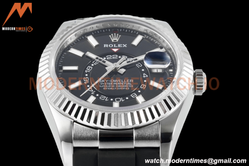 Rolex - Skydweller 42mm 336239 Gain Weight SS/RU Black ZF V2 A2824