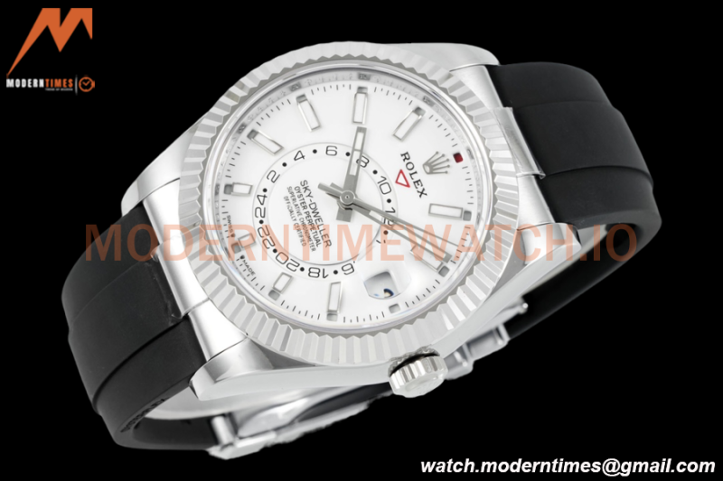 Rolex - Skydweller 42mm 336239 Gain Weight SS/RU White ZF V2 A2824