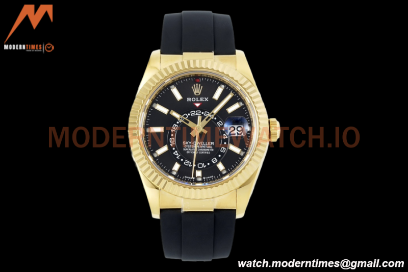 Rolex - Skydweller 42mm 336238 Gain Weight YG/RU Black ZF V2 A2824