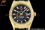 Rolex - Skydweller 42mm 336238 Gain Weight YG/RU Black ZF V2 A2824