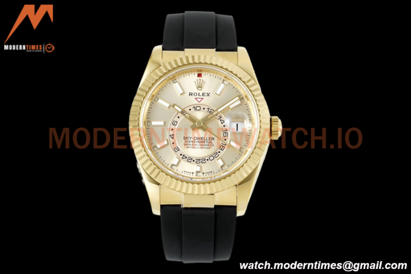 Rolex - Skydweller 42mm 336238 Gain Weight YG/RU Champ ZF V2 A2824