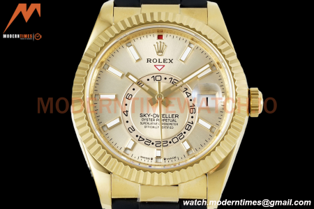 Rolex - Skydweller 42mm 336238 Gain Weight YG/RU Champ ZF V2 A2824