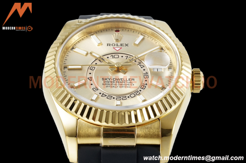 Rolex - Skydweller 42mm 336238 Gain Weight YG/RU Champ ZF V2 A2824