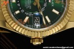 Rolex - 2025 Skydweller 336938 Oyster YG/YG Green Noob V2 A9002 | 롤렉스 - 2025 스카이드웰러 336938 오이스터 YG/YG 그린 눕 V2 A9002
