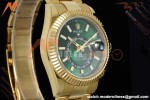 Rolex - 2025 Skydweller 336938 Oyster YG/YG Green Noob V2 A9002 | 롤렉스 - 2025 스카이드웰러 336938 오이스터 YG/YG 그린 눕 V2 A9002