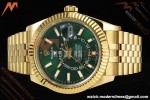Rolex - 2025 Skydweller 336938 Jubilee YG/YG Green Noob V2 A9002 | 롤렉스 - 2025 스카이드웰러 336938 주빌리 YG/YG 그린 눕 V2 A9002