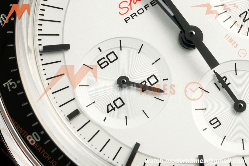 Omega - Speedmaster Moonwatch 42mm SS/SS White Dial OMF Cal. 3861 Mod