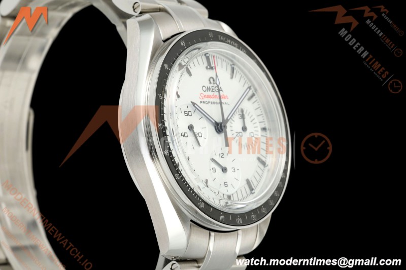Omega - Speedmaster Moonwatch 42mm SS/SS White Dial OMF Cal. 3861 Mod