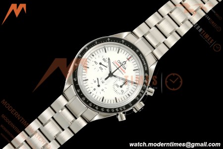 Omega - Speedmaster Moonwatch 42mm SS/SS White Dial OMF Cal. 3861 Mod