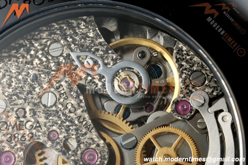 Omega - Speedmaster Dark Side of the Moon Apollo 8 44.25mm CER/RU Moon Surface Skeleton Dial BLSF Cal. 3869 Mod