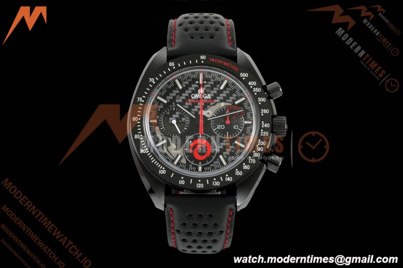 Omega - Speedmaster Dark Side of the Moon Team Alinghi 44.25mm CER/RU Carbon Fiber Skeleton Dial BLSF Cal. 1865 Mod | 오메가 - 스피드마스터 다크 사이드 오브 더 문 팀 알링기 44.25mm CER/RU 카본 파이버 스켈레톤 다이얼 BLSF Cal. 1865 Mod