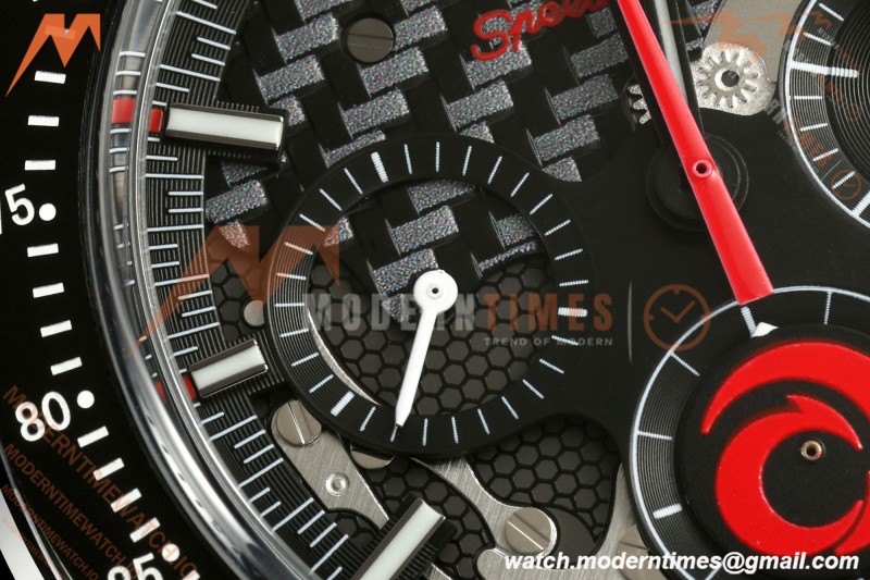 Omega - Speedmaster Dark Side of the Moon Team Alinghi 44.25mm CER/RU Carbon Fiber Skeleton Dial BLSF Cal. 1865 Mod | 오메가 - 스피드마스터 다크 사이드 오브 더 문 팀 알링기 44.25mm CER/RU 카본 파이버 스켈레톤 다이얼 BLSF Cal. 1865 Mod