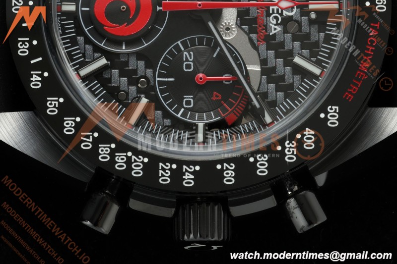 Omega - Speedmaster Dark Side of the Moon Team Alinghi 44.25mm CER/RU Carbon Fiber Skeleton Dial BLSF Cal. 1865 Mod | 오메가 - 스피드마스터 다크 사이드 오브 더 문 팀 알링기 44.25mm CER/RU 카본 파이버 스켈레톤 다이얼 BLSF Cal. 1865 Mod