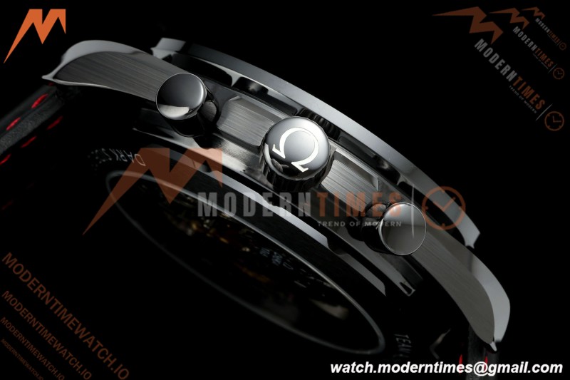 Omega - Speedmaster Dark Side of the Moon Team Alinghi 44.25mm CER/RU Carbon Fiber Skeleton Dial BLSF Cal. 1865 Mod | 오메가 - 스피드마스터 다크 사이드 오브 더 문 팀 알링기 44.25mm CER/RU 카본 파이버 스켈레톤 다이얼 BLSF Cal. 1865 Mod
