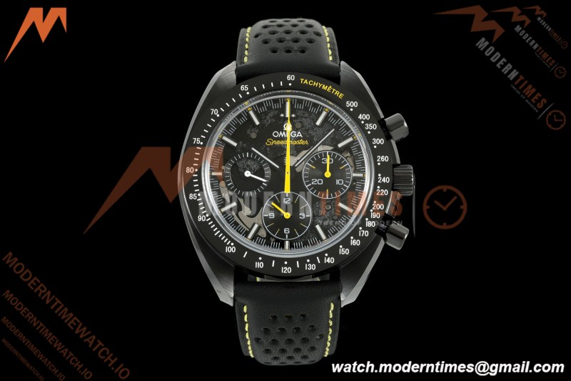 Omega - Speedmaster Dark Side of the Moon Apolo 8 44.25mm CER/RU Moon Surface Skeleton Dial BLSF Cal. 1869 Mod | 오메가 - 스피드마스터 다크 사이드 오브 더 문 아폴로 8 44.25mm CER/RU 달 표면 스켈레톤 다이얼 BLSF Cal. 1869 Mod