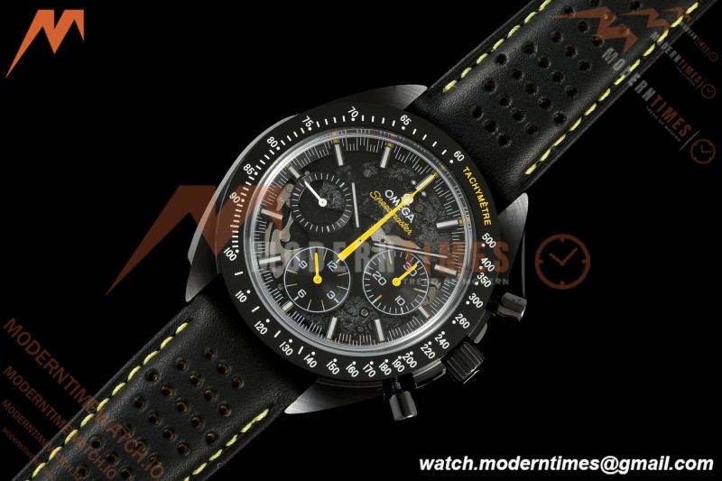 Omega - Speedmaster Dark Side of the Moon Apolo 8 44.25mm CER/RU Moon Surface Skeleton Dial BLSF Cal. 1869 Mod | 오메가 - 스피드마스터 다크 사이드 오브 더 문 아폴로 8 44.25mm CER/RU 달 표면 스켈레톤 다이얼 BLSF Cal. 1869 Mod