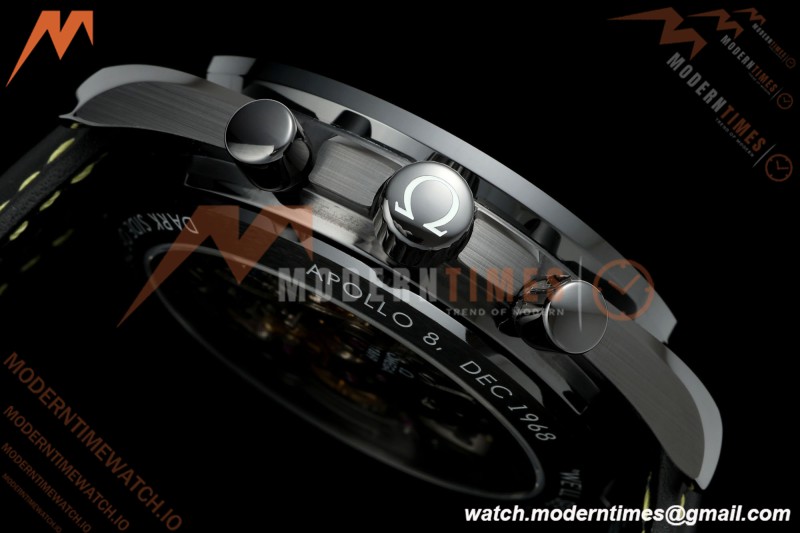 Omega - Speedmaster Dark Side of the Moon Apolo 8 44.25mm CER/RU Moon Surface Skeleton Dial BLSF Cal. 1869 Mod | 오메가 - 스피드마스터 다크 사이드 오브 더 문 아폴로 8 44.25mm CER/RU 달 표면 스켈레톤 다이얼 BLSF Cal. 1869 Mod