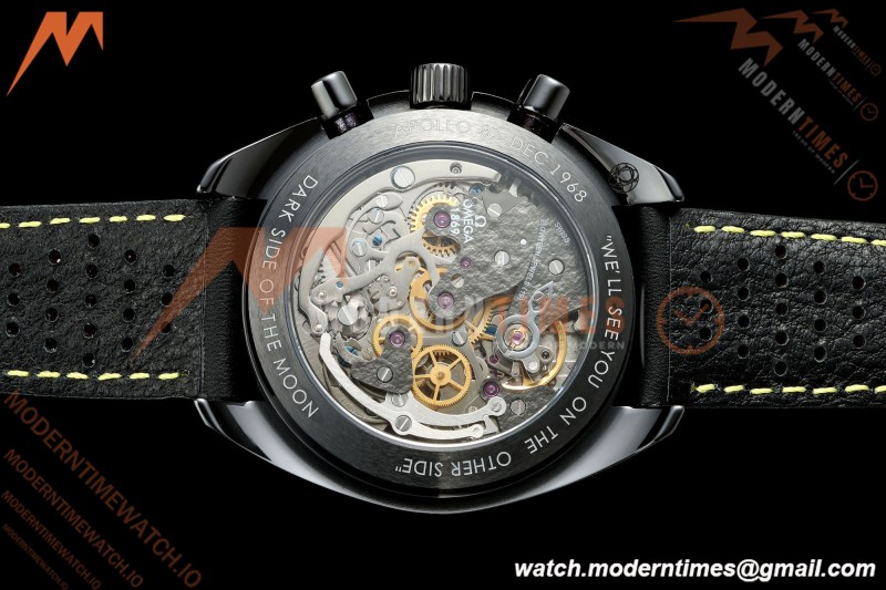 Omega - Speedmaster Dark Side of the Moon Apolo 8 44.25mm CER/RU Moon Surface Skeleton Dial BLSF Cal. 1869 Mod | 오메가 - 스피드마스터 다크 사이드 오브 더 문 아폴로 8 44.25mm CER/RU 달 표면 스켈레톤 다이얼 BLSF Cal. 1869 Mod