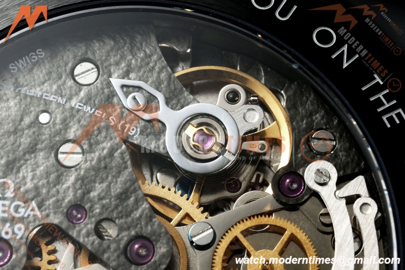 Omega - Speedmaster Dark Side of the Moon Apolo 8 44.25mm CER/RU Moon Surface Skeleton Dial BLSF Cal. 1869 Mod | 오메가 - 스피드마스터 다크 사이드 오브 더 문 아폴로 8 44.25mm CER/RU 달 표면 스켈레톤 다이얼 BLSF Cal. 1869 Mod