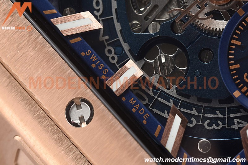 Hublot - Square Bang Unico 42mm Titanium RG/RU Blue Ske BBF A1280