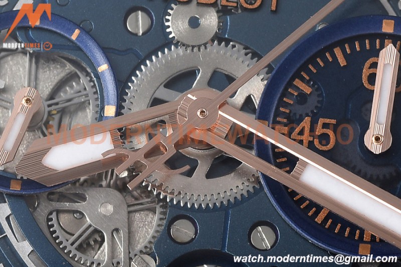 Hublot - Square Bang Unico 42mm Titanium RG/RU Blue Ske BBF A1280