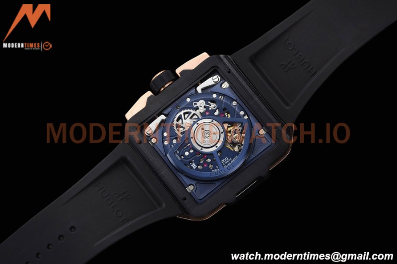 Hublot - Square Bang Unico 42mm Titanium Cer RG/RU Blue Ske BBF A1280