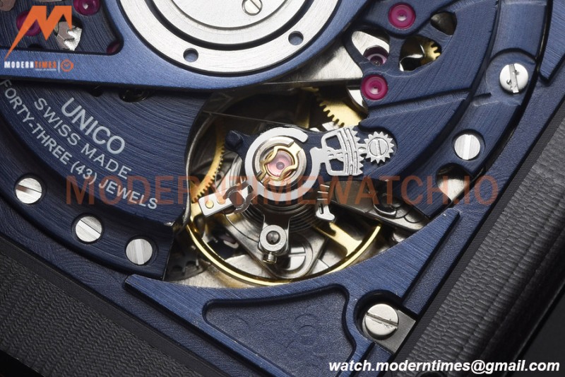 Hublot - Square Bang Unico 42mm Titanium Cer RG/RU Blue Ske BBF A1280