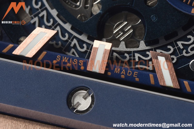 Hublot - Square Bang Unico 42mm Titanium Cer RG/RU Blue Ske BBF A1280