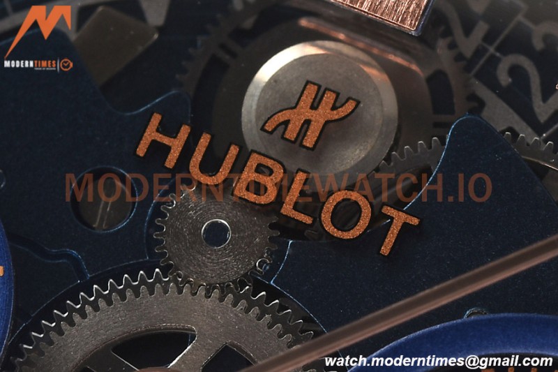 Hublot - Square Bang Unico 42mm Titanium Cer RG/RU Blue Ske BBF A1280