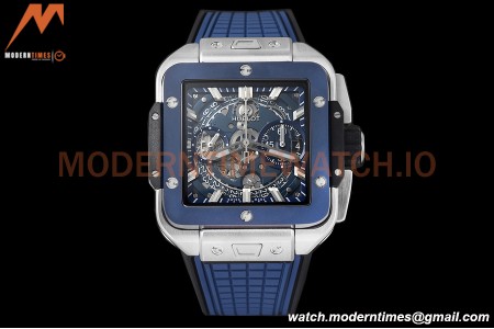 Hublot - Square Bang Unico 42mm Titanium Cer TI/RU Blue Ske BBF A1280