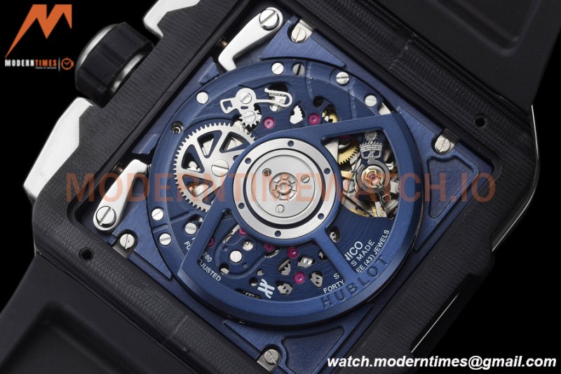 Hublot - Square Bang Unico 42mm Titanium Cer TI/RU Blue Ske BBF A1280