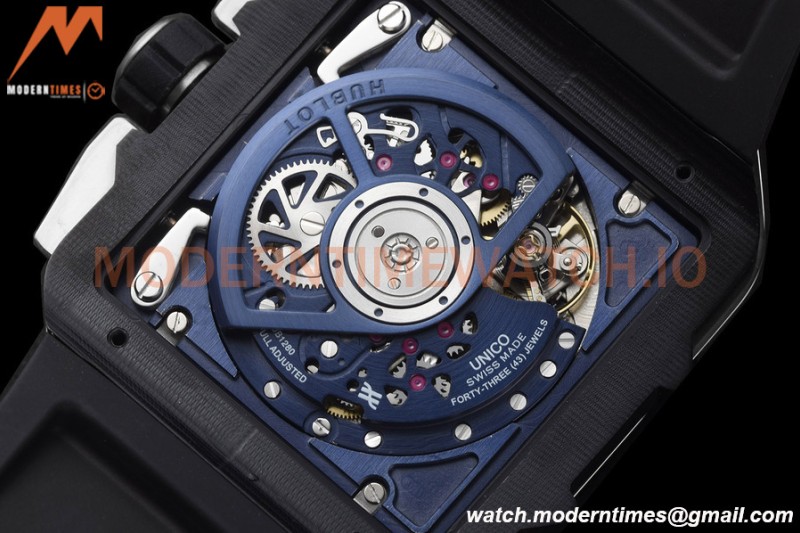Hublot - Square Bang Unico 42mm Titanium Cer TI/RU Blue Ske BBF A1280