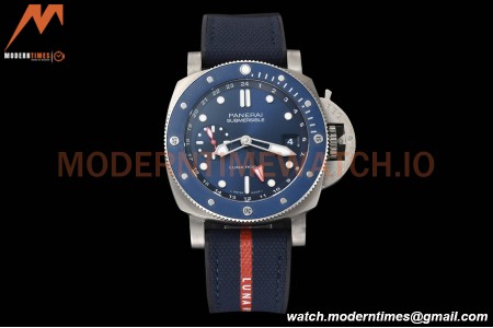 Panerai - PAM1507 Submersible GMT Luna Rossa 42mm TI/NY Blue VSF P900
