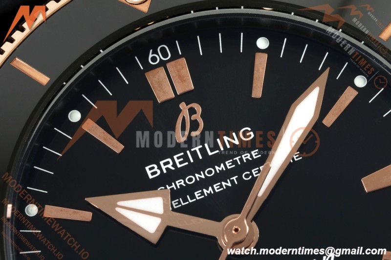 Breitling - Superocean Heritage B20 Automatic 42mm PVD/RG/RU Black BLF A2824 | 브라이틀링 - 슈퍼오션 헤리티지 B20 오토매틱 42mm PVD/로즈골드/러버 블랙 BLF A2824