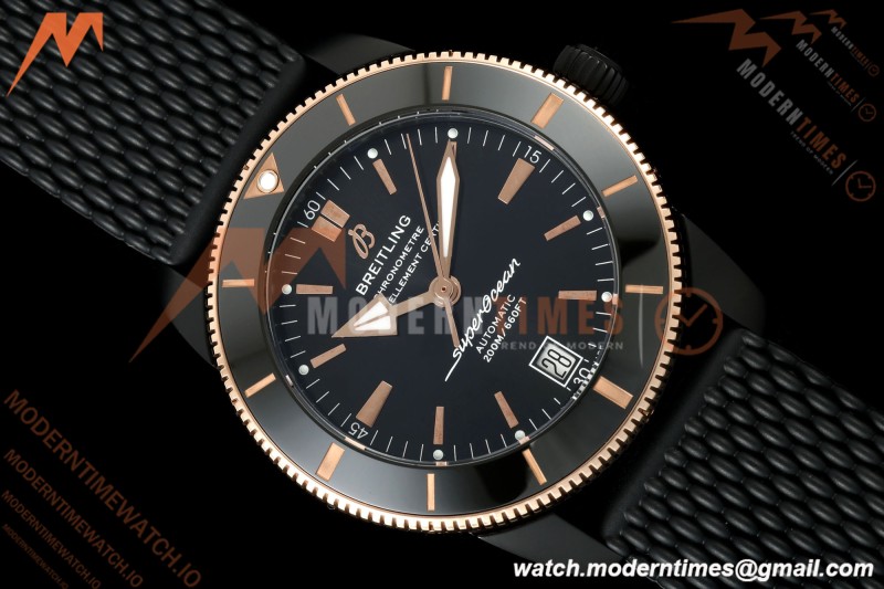 Breitling - Superocean Heritage B20 Automatic 42mm PVD/RG/RU Black BLF A2824 | 브라이틀링 - 슈퍼오션 헤리티지 B20 오토매틱 42mm PVD/로즈골드/러버 블랙 BLF A2824
