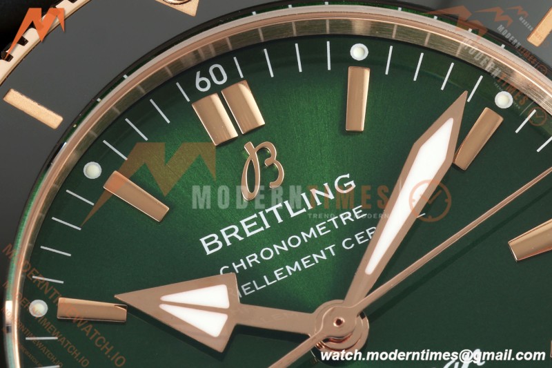 Breitling - Superocean Heritage B20 Automatic 42mm RG/RU Green BLF A2824