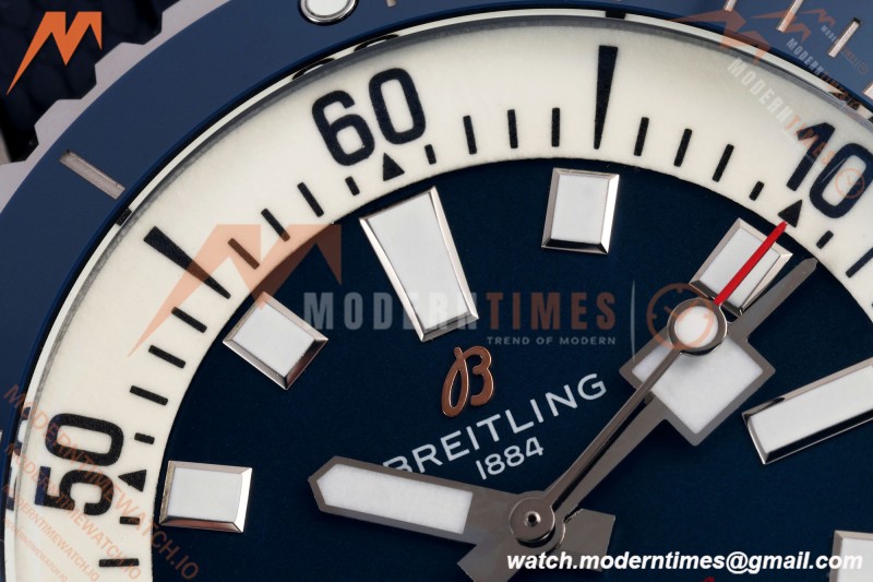 Breitling - Superocean Automatic 46mm SS/RU Blue Dial BLF A2824