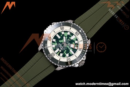 Breitling - Superocean Automatic 46mm SS/RU Green Camou Dial BLF A2824