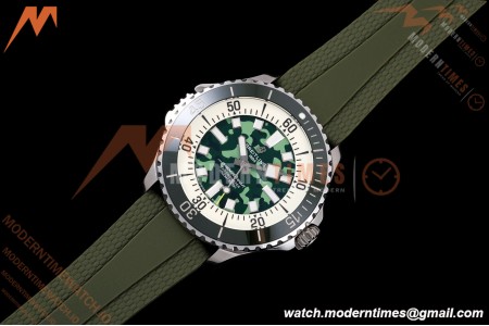 Breitling - Superocean Automatic 46mm SS/RU Green Camou Dial BLF A2824