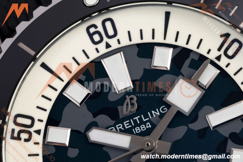 Breitling - Superocean Automatic 46mm SS/RU Blue Camou Dial BLF A2824