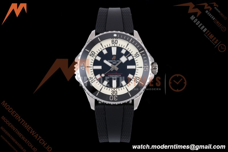Breitling - Superocean Automatic 46mm SS/RU Black Dial BLF A2824